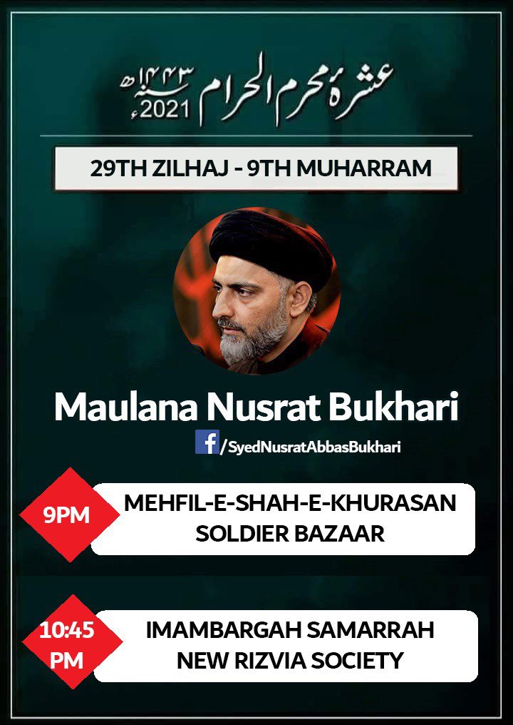 Maulana Nusrat Bukhari - Official tweet media