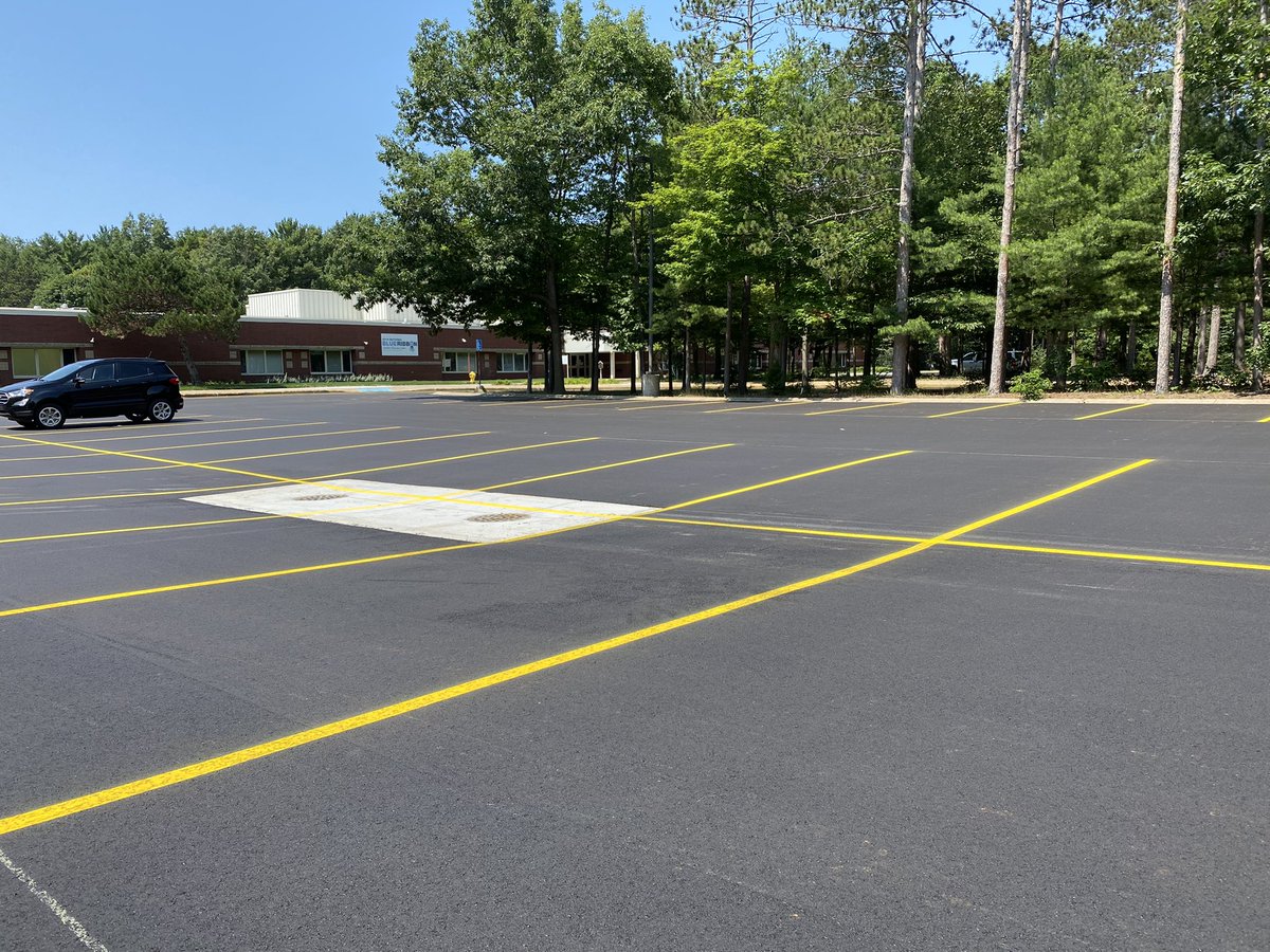 Lakeshore’s parking lots were repaved this summer and are ready for the start of the school year!