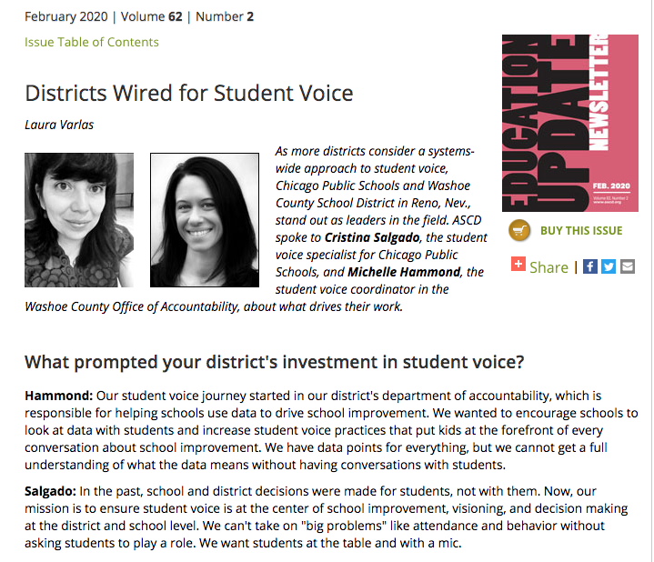 “Student voice impacts attendance, behavior, and academics, but we're not really tracking that connection. When educators value student voice, students invest in their school and culture.”
ow.ly/3nd150FeYU5  <a href="/SalgadoMiVoz26/">Cristina Salgado</a> <a href="/HammondM/">Michelle Hammond</a> <a href="/ASCD/">ASCD</a> #StudentVoice #SchoolVoice