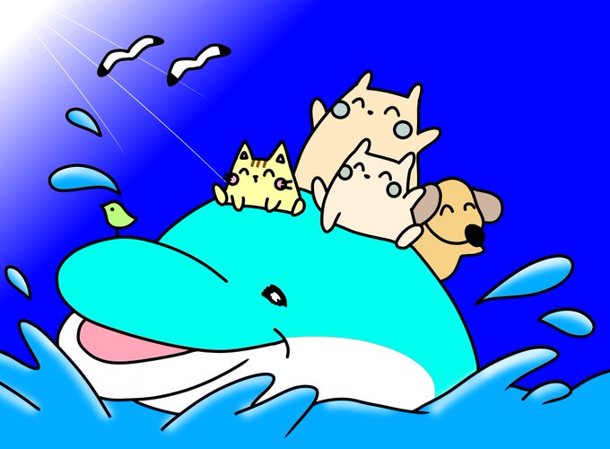 イルカのtwitterイラスト検索結果