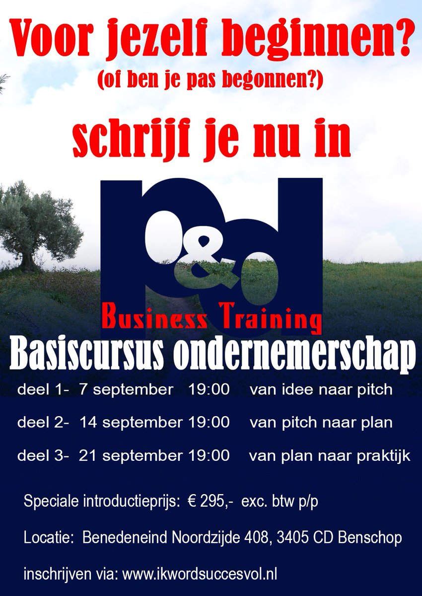 Heiblok's tweet photo. Vakantie, bij uitstek een gelegenheid om met nieuwe energie inspiratie op te doen en plannen te bedenken. Het is heerlijk om weer vol enthousiasme te beginnen aan iets nieuws.
Via de volgende link kan je je inschrijven: https://t.co/yqYaUsjlSs https://t.co/k55rNbUp3D