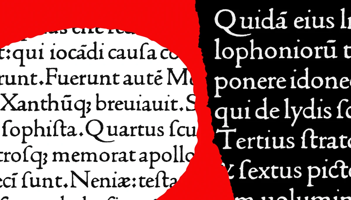 A specimen of Jenson's typeface.