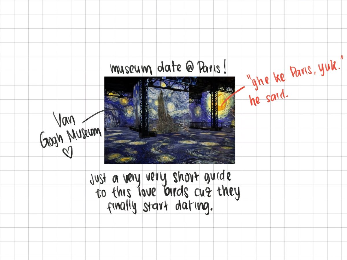 aleasdraft's tweet image. — Lovebirds’ date in Paris because they decided to start dating.

a very short XDJ au,
by aleasdraft.