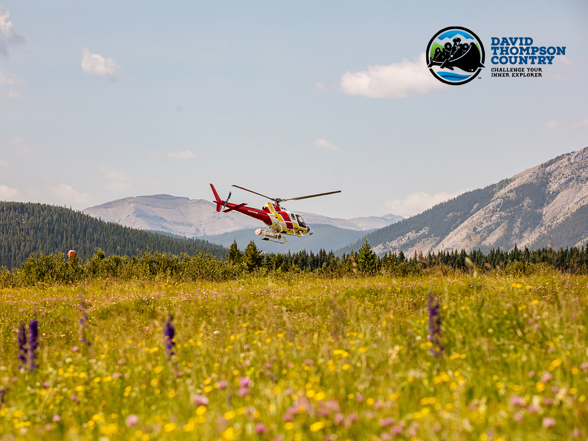 DTCountryAB's tweet photo. A helicopter at the Ram River Air Strip next to the #RamFalls Provincial Park across the Forestry Trunk Road. It is managed by the Red Deer Flying Club.
This is S of #Nordegg ~60 kms, or ~90 kms from @TOWNOFROCKY or #CarolineAB in @ClearwaterCnty, part of #DTCountry. #Alberta https://t.co/6h4HRsLD3z