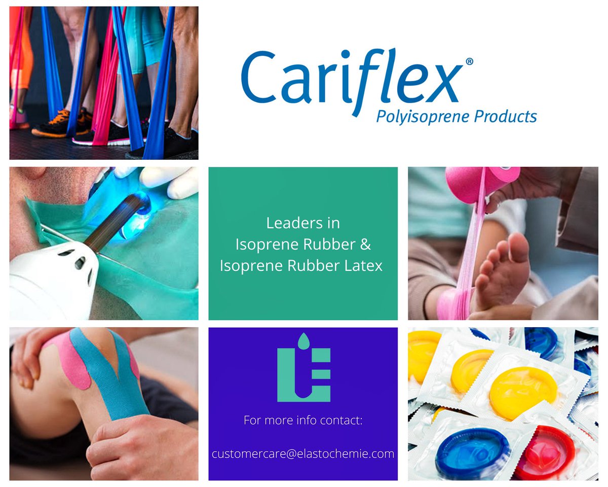 elastochemie's tweet photo. We are elated to introduce to you our principals Cariflex - a global leader of isoprene rubber and isoprene rubber latex for medical markets and other high value markets with strong growth drivers.
Cariflex products provide a unique value proposition with a new material combining https://t.co/9p3hwT9ERf