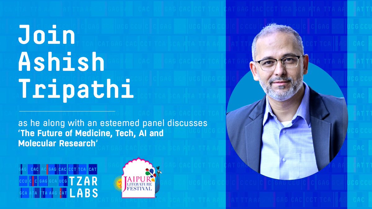 Join this insightful session on 'The Future of Medicine, Tech, AI and Molecular Research' with our founder, Ashish Tripathi. 
Get answers to some key questions on this session of "Be Inspired" in association with <a href="/JaipurLitFest/">jaipurlitfest</a> 
Register here: teamworkarts.com/be-inspired/li…

@epigeneres