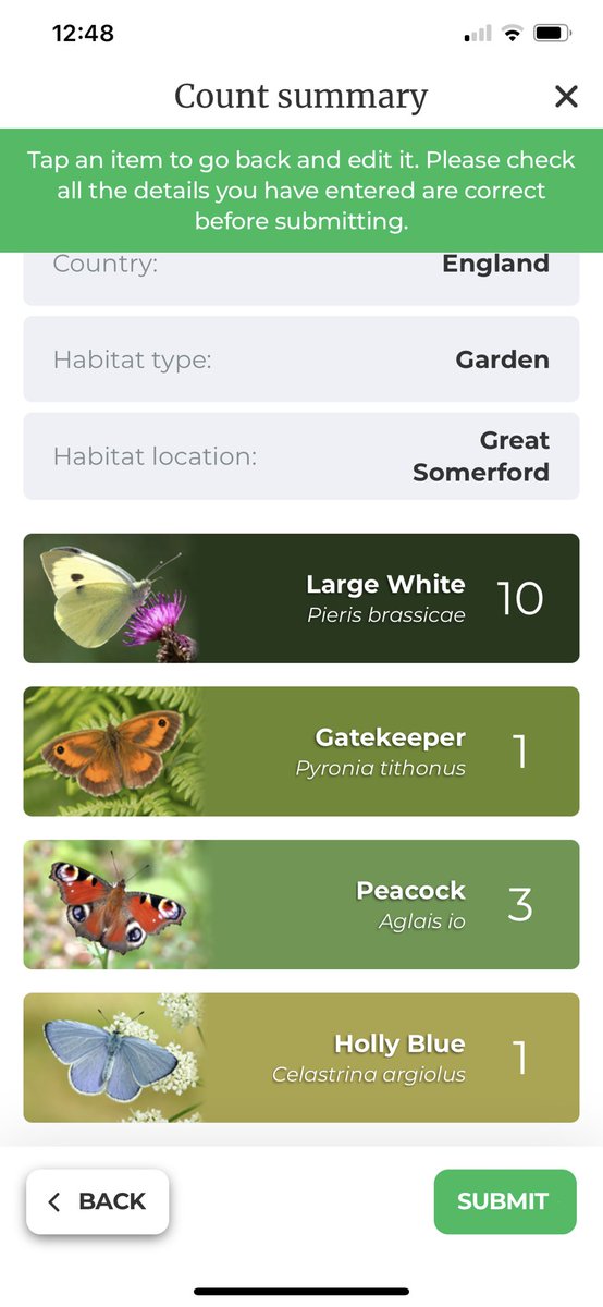 I've just done my Big #ButterflyCount. Large white topping the table but nice to see a few other species in the garden too. You’ve until the 8th to take part!! #butterflies #nature #citsci