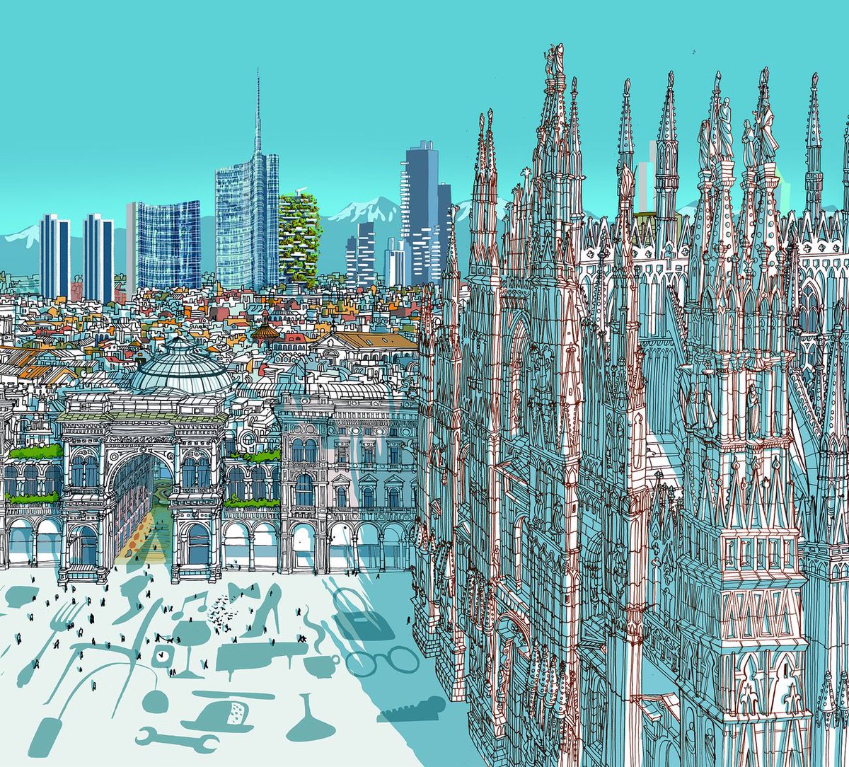 mariadicuonzo1's tweet photo. Cosa vuol dire disegnare, illustrare una città? 
Vuol dire mettere su carta la “personalità “ di una città 
#InCompagnia di #CarloStanga a #CasaLettori 

Sono illustrazioni bellissime https://t.co/u1SjDQtZLw
