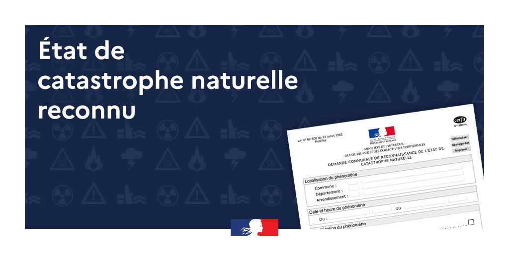 #CatastropheNaturelle Par arrêté interministériel du 26/07/21 publié au journal officiel le 1er août 2021, les communes de #Jeumont #Hordain #Naves #Anor ont été reconnues. 
Plus d'informations sur : bit.ly/2VzsQOo