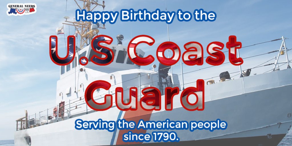 Happy Birthday to the U.S. Coast Guard!! 🤗🤗

#GeneralNeeds #HappyBirthday #Volunteer #Donate #Veterans #Military #Soldier #Heroes #Army #Navy #AirForce #CoastGuard #NationalGuard #Veteran #America #Troops #Soldiers #Service