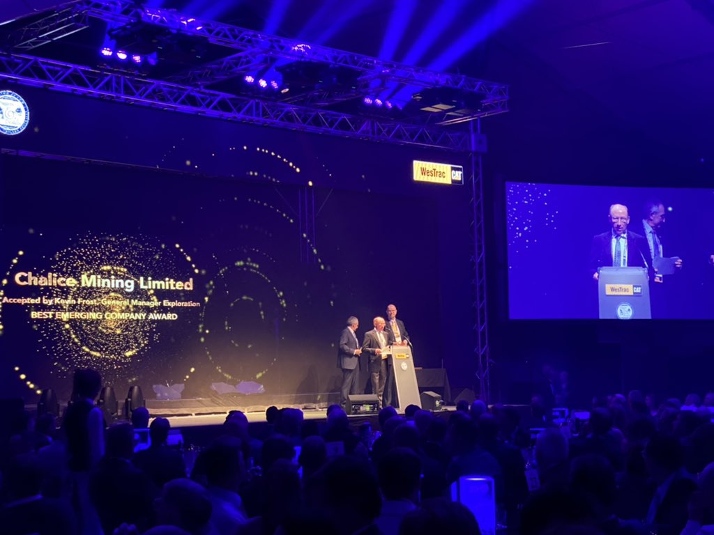 The Best Emerging Company Award goes to <a href="/ChaliceMining/">Chalice Mining Limited</a>! $CHN #DiggersnDealers