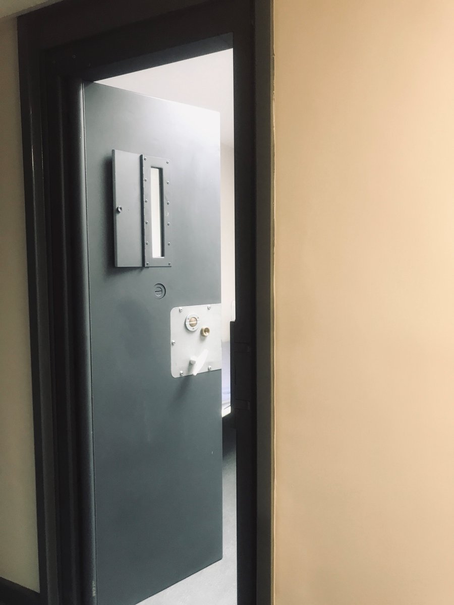<a href="/LeedsTrinity/">Leeds Trinity University</a> has installed a pair of prison cell doors for the summer of 2021 so that students from 
<a href="/unlockedgrads/">Unlocked Graduates</a> can now practice the locking and unlocking process of doors here on campus <a href="/hmpps/">HMPPS</a>
 #prisondoors #celldoors