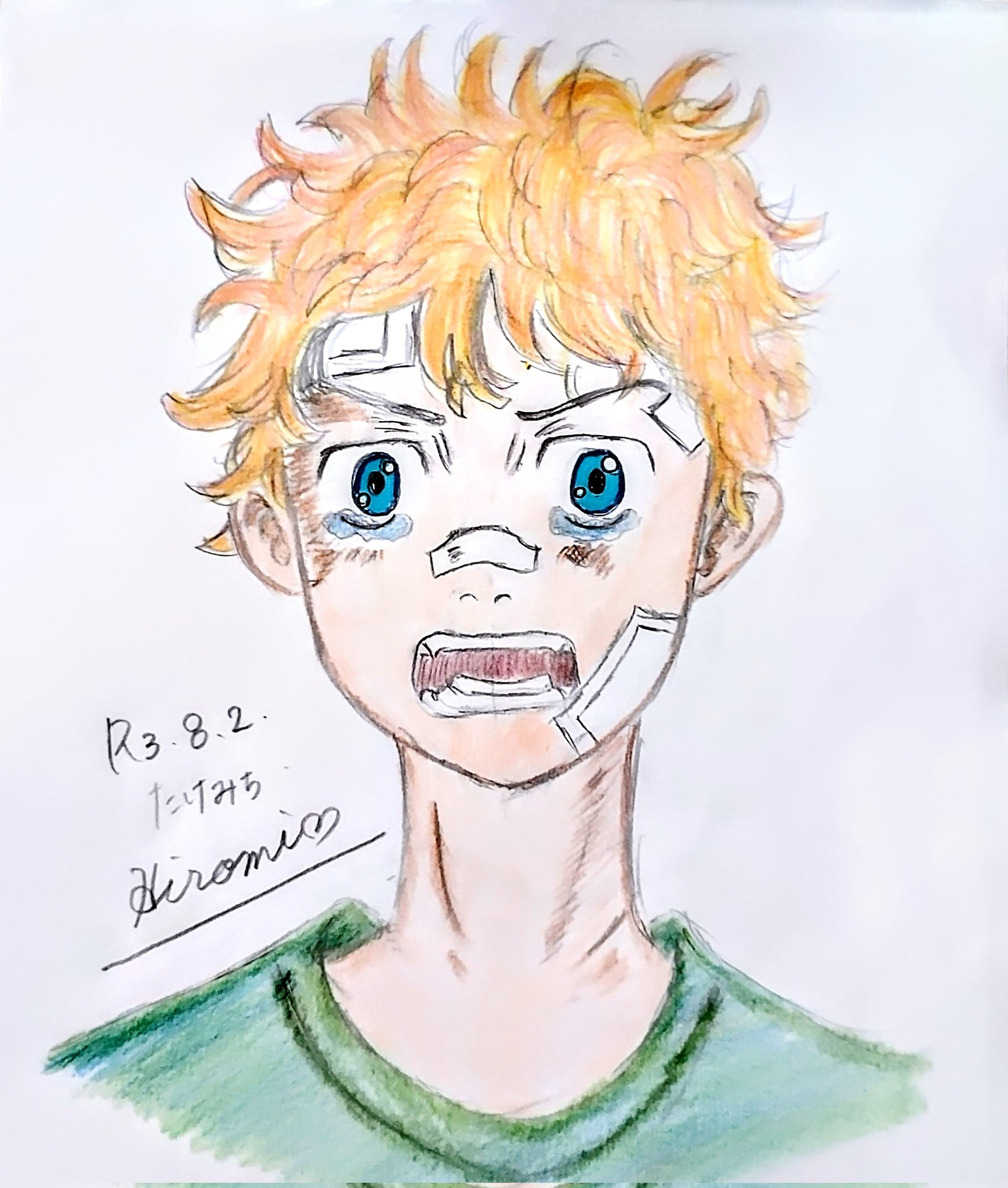 تويتر Hiromi على تويتر 今日の１枚 8月に入り もう4日 あまりの速さにびっくりします 主人公タケミチ 強い相手に向かっていく強さ 見習わないといけないです 東京リベンジャーズイラスト みんなで楽しむtwitter展覧会 アトリエの系譜 絵描き