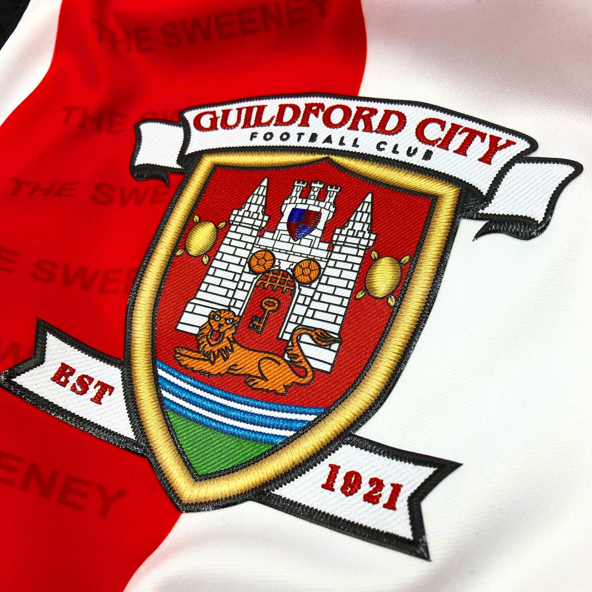 guildfordcityfc's tweet image. Introducing our new Home Shirt! #Sweeney 🔴⚪️