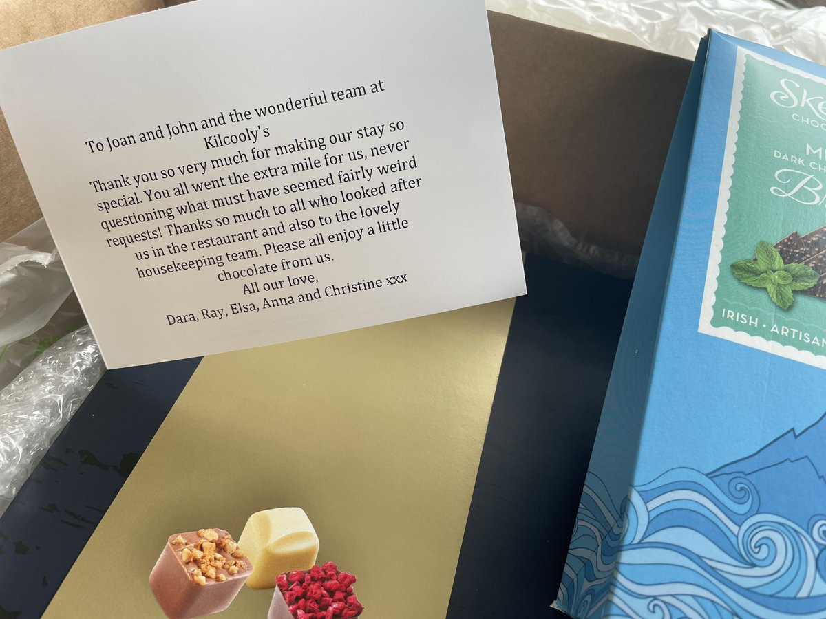 When you’re navigating your way through one of the most challenging season in hospitality and then this arrives.  You remember why you’re in this business.  A much needed pick me up for all #hospitality #thankyou #COVID19