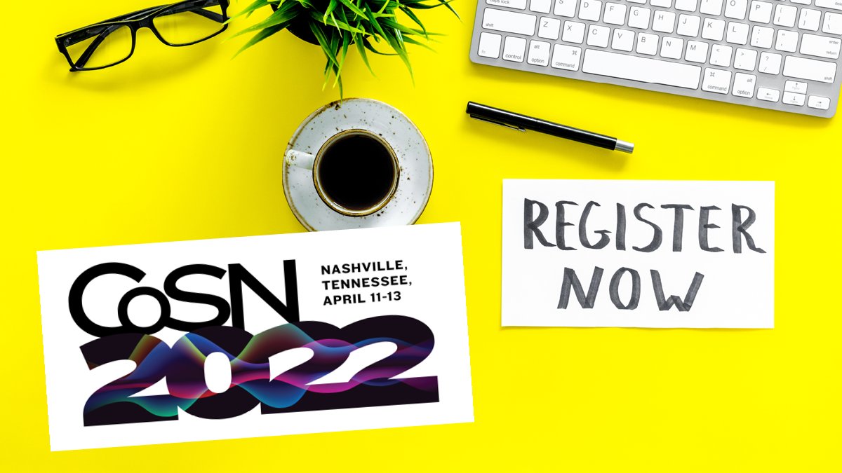 CoSN's tweet image. #CoSN2022 is coming to Nashville, Apr. 11-13 &amp;amp; you can register NOW! cosnconference.org/register 

Info about our hybrid conference experience &amp;amp; team pricing will be coming soon, so please check our site for updates #edtech #edtechnetworking #professionaldevelopment @keithkrueger