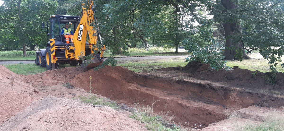 We have the beginnings of an excavation at Wollaton park! #WeDig2021 #Archaeology  #Training #WeDig