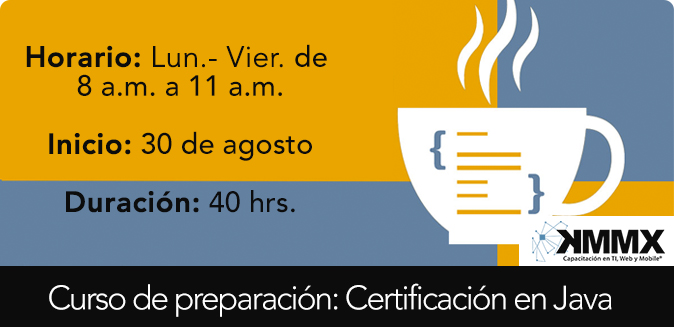 KMMXmx's tweet image. ¿quieres obtener la certificación Java SE 11 Developer
(Examen 1Z0-819 )? Prepárate para el examen con este curso. #java #oracle #certifiedjavadeveloper