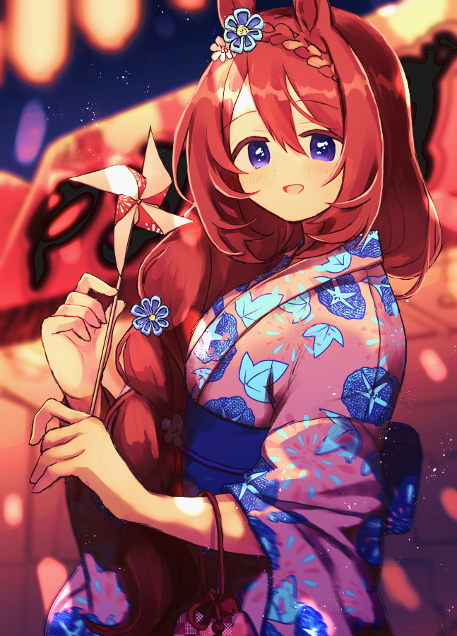 スーパークリーク(ウマ娘) 「クリークと浴衣で夏祭りに行きたい
#ウマ娘 #スーパクリーク 」|桑のイラスト