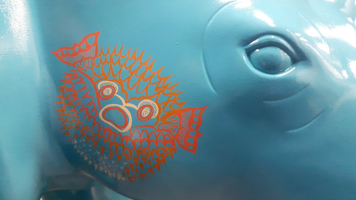 There is a Moostery Sculpture on the #CowsAboutCambridge trail, and it's not a cow. But what is it?
It's been painted with some of our famous specimens, including an extinct two-tonne marsupial, an octopus Darwin collected, and a puffed up porcupine fish. museum.zoo.cam.ac.uk/news/when-cow-…