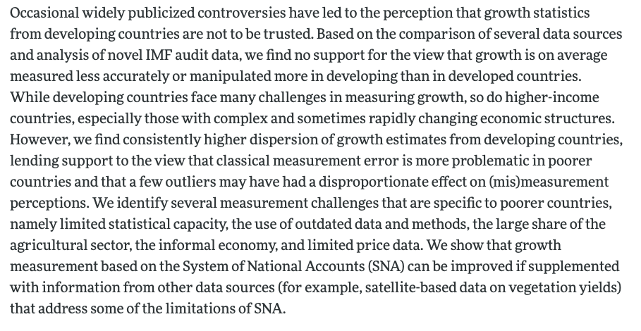 #NewStudy: "Why Is Growth in Developing Countries So Hard to Measure?"
 
by <a href="/PennyG_Yale/">Pinelopi Goldberg</a> of EGC/<a href="/YaleEconomics/">Yale Department of Economics</a>, <a href="/angrist_noam/">Noam Angrist</a> of <a href="/UniofOxford/">University of Oxford</a> &amp; <a href="/DMJ2020/">Dean Jolliffe</a> <a href="/wb_research/">World Bank Research</a> 

#EconTwitter #GlobalDev <a href="/wff_yale/">wff_yale</a> <a href="/AEACSWEP/">CSWEP</a> 

<a href="/AEAjournals/">AEA Journals</a> JEP: aeaweb.org/articles?id=10…
