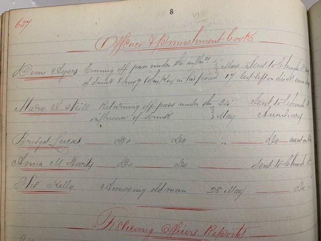 #WorkhouseWednesday In June 1892 the North Dublin Union minutes (BG 78) record that Thomas Kelly was sent, as a punishment, to an Auxiliary Workhouse in Church Street “for annoying [an] old man”. Another group were sent there for “coming off pass under the influence of drink”