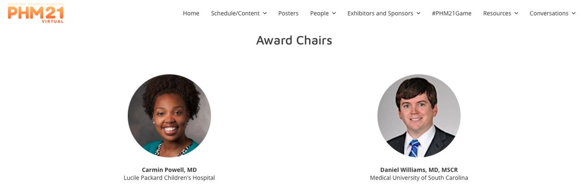So happy to see <a href="/MUSCkids/">MUSC Children's Health</a> PHM docs representing at #PHM21 this week! <a href="/PHMConf/">PHM Conference</a> 

First we have our very own award-winning educator, Dr. Dan Williams, serving as Awards Co-Chair.