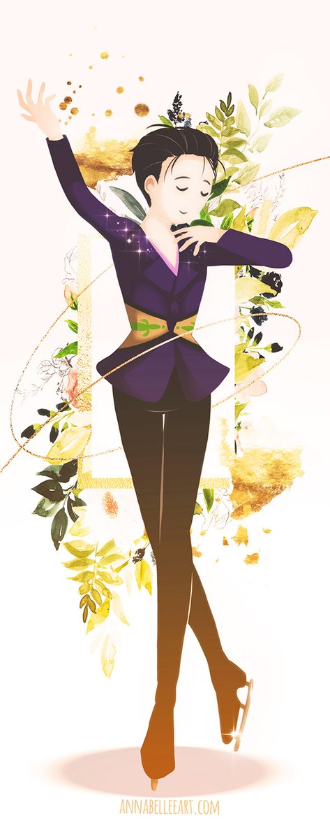 ArtAnnabel's tweet photo. Late entry for @yuuriweek! Day 2 - Gold/Champion with a dash of Day 7 - History Maker. Get yo'self a man with legs for days. 🔥
#yurionice #yuuriweek https://t.co/61K0zSPU2M