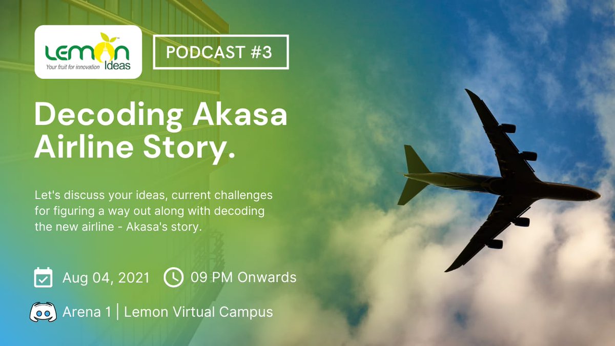 Legendary Investor - Mr. Rakesh Jhunjhunwala recently invested $35 Million 💰 in Aviation sector

_Do you think, he can bring upheaval in the Aviation sector with Akasa Airlines_?🤔 

Checkout in Today's Podcast#3 at discord.gg/ufkM9TFq

#AKASA #akasaair #entrepreneurship