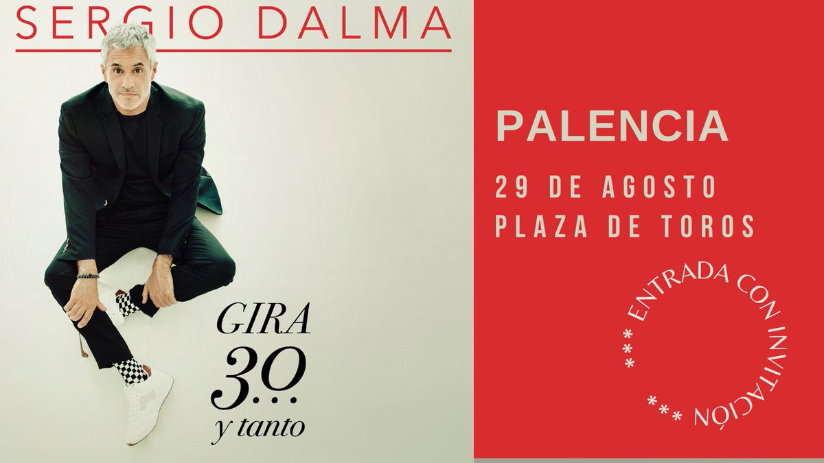 SDalmaoficial's tweet photo. 🔴 Nueva fecha!!
El próximo 29 de agosto tendré el placer de celebrar mi 30 aniversario en la Plaza de Toros de Palencia dentro de la programación de las Fiestas de San Antolín.
Entrada con invitación 💥💥
https://t.co/rmQNeQLSeW
#GiraDalma30ytanto #SanAntolín21 https://t.co/muxML87Y5j