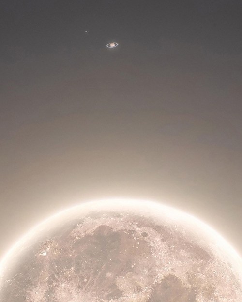 doctorow's tweet photo. Saturn close to the July full moon by Rami Ammoun https://t.co/nVRANZsd5Y https://t.co/WazuH3TqfH