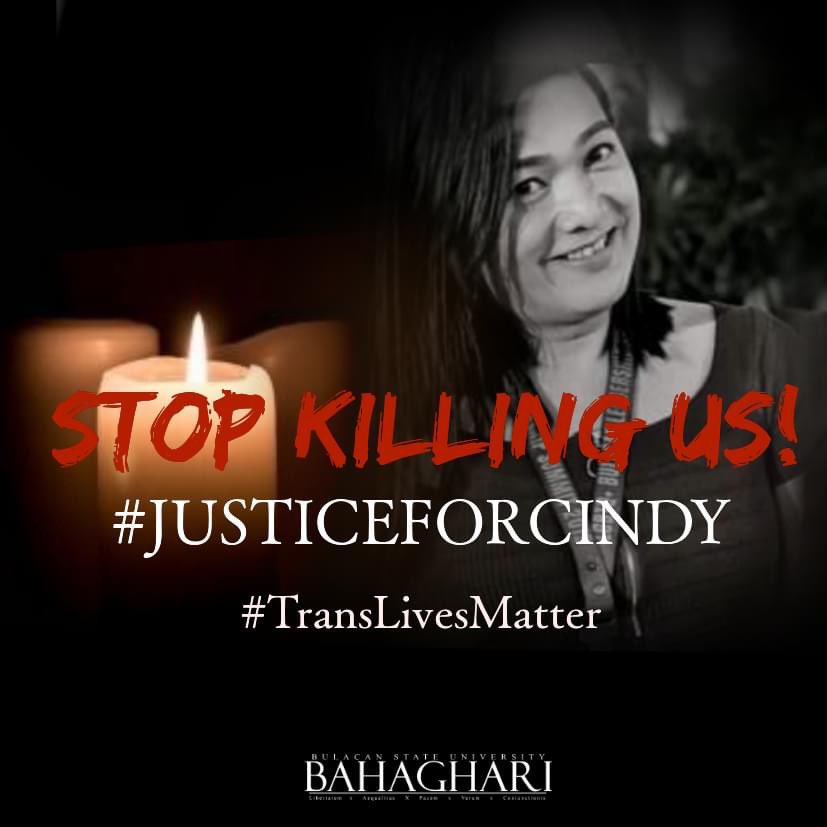 We seek justice for our sister, Cindy! She didn’t deserve the violence. She didn’t deserve to get killed. No one does. 

#JusticeForCindy #TransLivesMatter