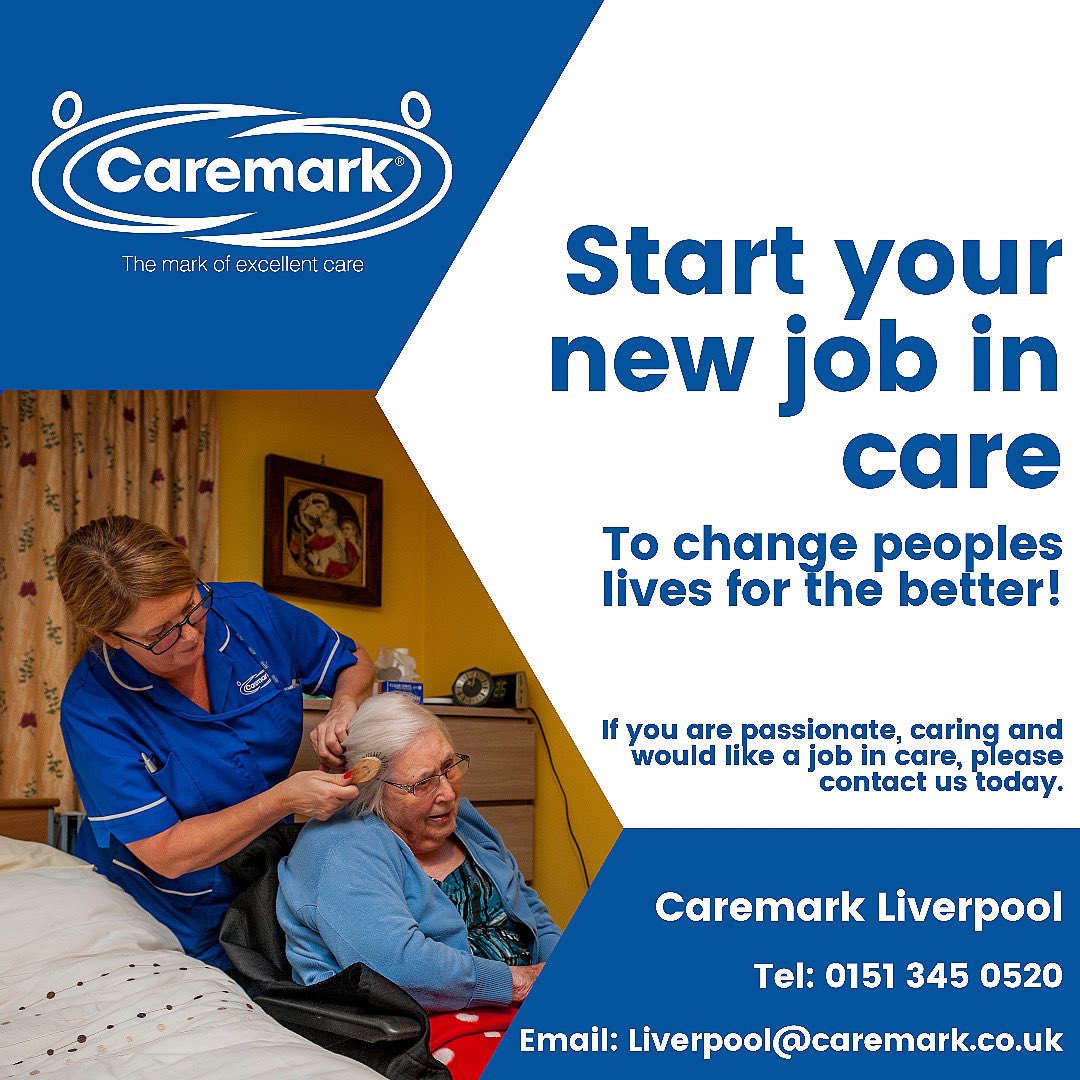 Start your new job in care today! Call our friendly team for more information. 

#Homecare #HomeCareLiverpool #LiveInCare #Caremark #CaremarkLiverpool #Care #CareLiverpool #StaySafe #Healthcare #CareAtHome #LiverpoolJobs #Liverpool #Dementia #UK
