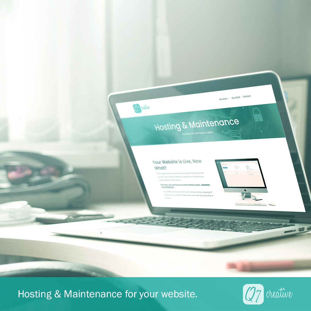 q7creative's tweet image. After the launch of your new website, we continue to manage your hosting and maintenance too. So when you have a question or need an update, just give us a call - we're ready to assist.