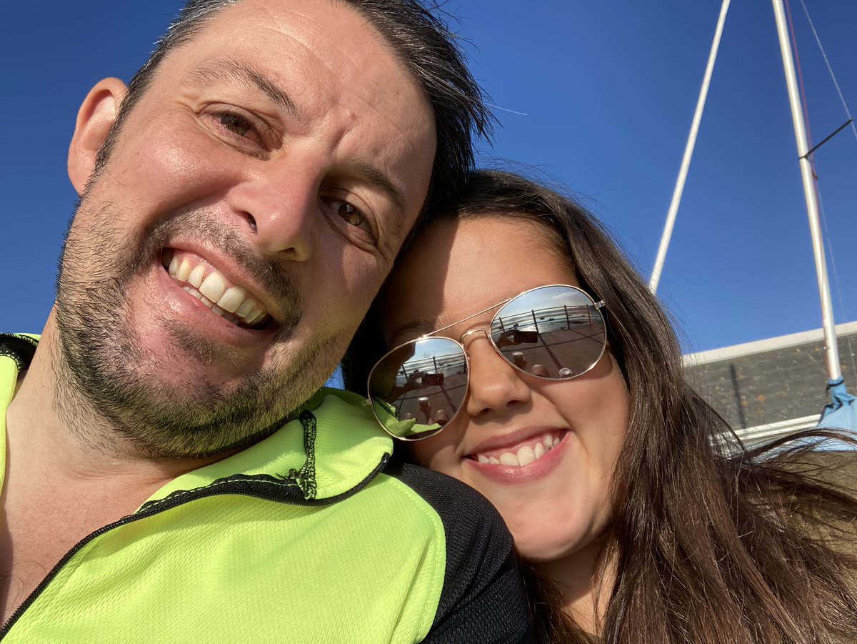 Cycling again this morning. It’s been amazing to spend so much time with Rubes ❤️ my training buddy xx