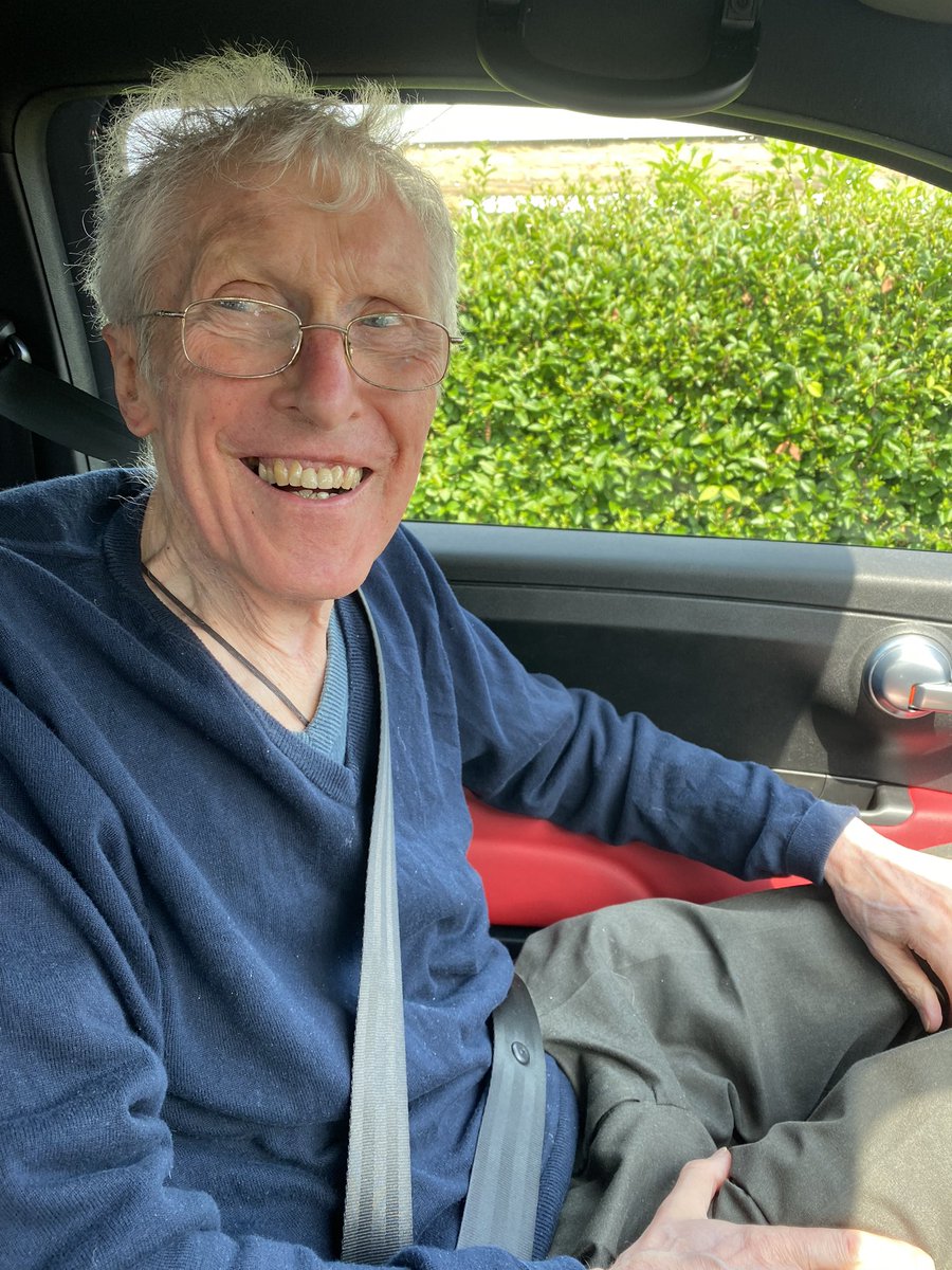 MazC1975's tweet photo. From London, up to Manchester. Dad fancied getting out, so we went for a lovely drive. Think he enjoyed listening to #Tengoodreasons @JDonOfficial 😉🎶❤️ #makingmemories #Alzheimers #fatheranddaughtertime https://t.co/BZ6Wifgmmy