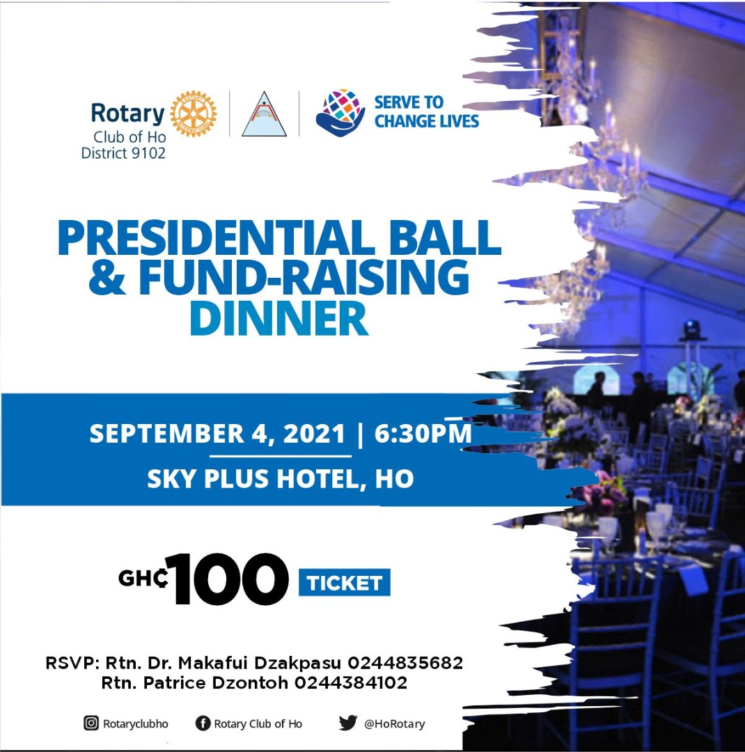 Join us to raise funds to support our projects #rotaryclubofhopresidentialball#