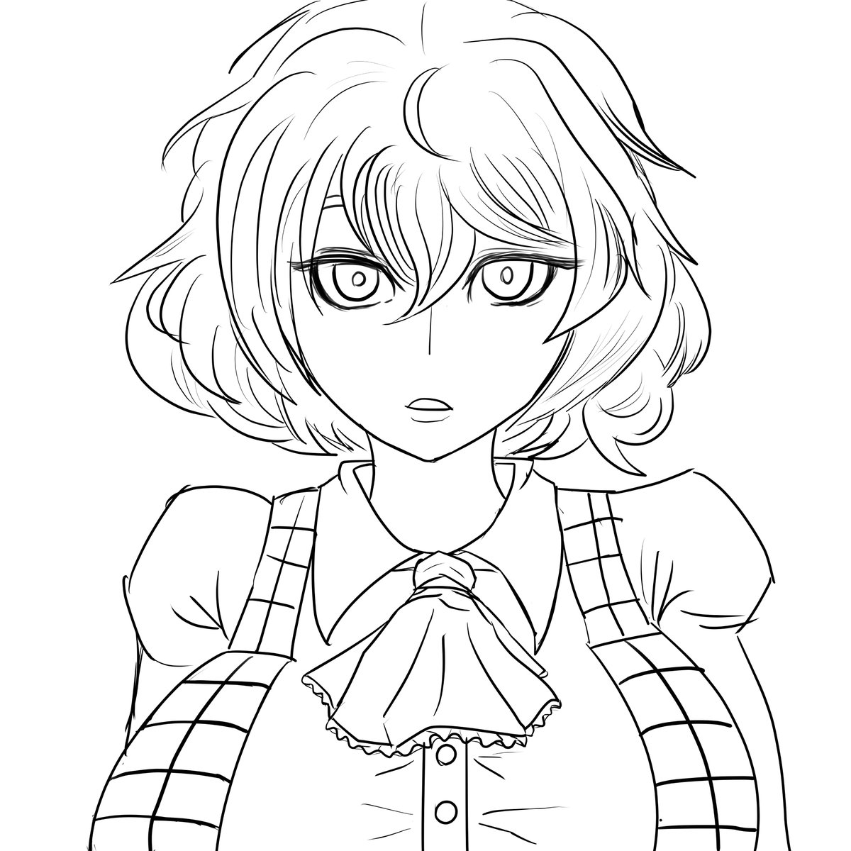 六二七 8巡目線画完成 出来るだけ丁寧に塗るぞー 3ヶ月上達法 3ヶ月でさいとうなおきを倒す 東方 風見幽香 イラスト夏合宿