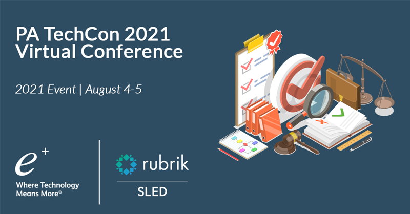 We're thrilled to be participating at PA TechCon 2021 today where we'll be discussing "Next Generation Data Protection Strategies to Enable Confident Recovery" with our strategic partner <a href="/rubrikInc/">Rubrik</a>! We hope to see you there! To learn more more, click here: discover.eplus.com/patechcon2021/…