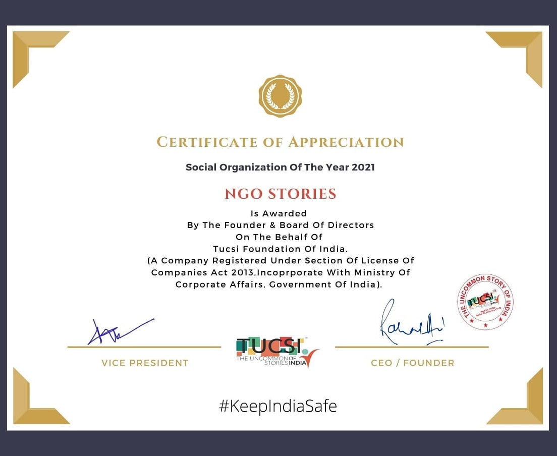 ngo_story's tweet photo. NGOStory has been acknowledged as the "Social Organization of the Year 2021" for its dedication in the field of Social Impact
Congratulations to the Team NGOStory!
We will continue to empower Non-profits & Real India!
#Ngoworld #Ngostory #EmpoweringNgos #EmpoweringRealIndia https://t.co/8etS7u2aPR