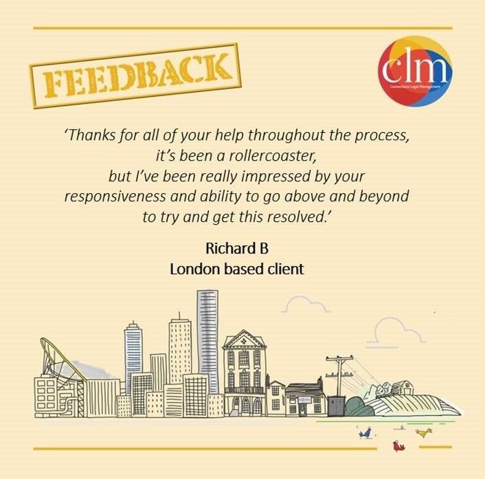 clmltd's tweet photo. Happy clients = Happy CLM

Some outstanding client feedback relating to a project completed by Mike Beckwith recently!

#SimplifyingLandRights #DeliveringTheDifference #AboveAndBeyond #ClientSatisfaction https://t.co/sqPUFPeu5O