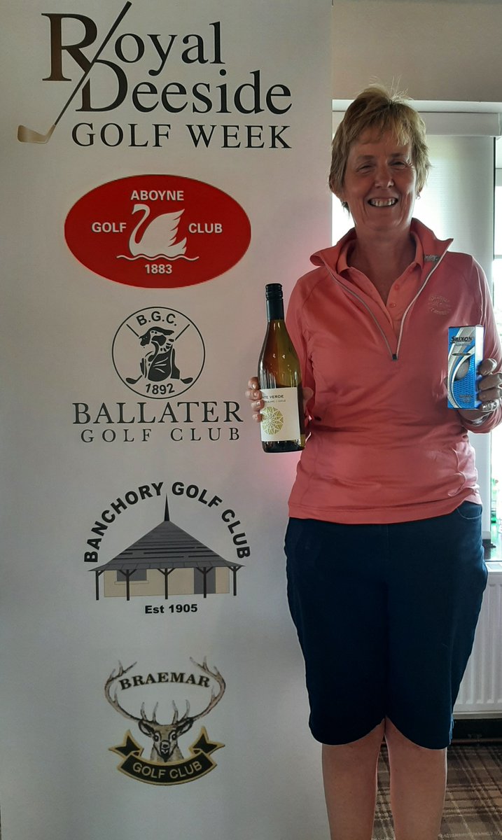 DeesideClassic's tweet photo. Congrats to our Day 3 winners at @BallaterGC 🏴
1st lady - Elaine Thom of @BalmoreGC 🏌️♀️
1st Men - Kenny Irvine of Dumfries & Galloway GC 🏌️♂️
NTP Men - Barry F Stewart @PeterculterGolf ⛳️
NTP Ladies - Aileen Baker of @CrailGolf ⛳️
#RDGW2021 #GolfABDN #Aberdeenshire https://t.co/LLGm5MfoAp