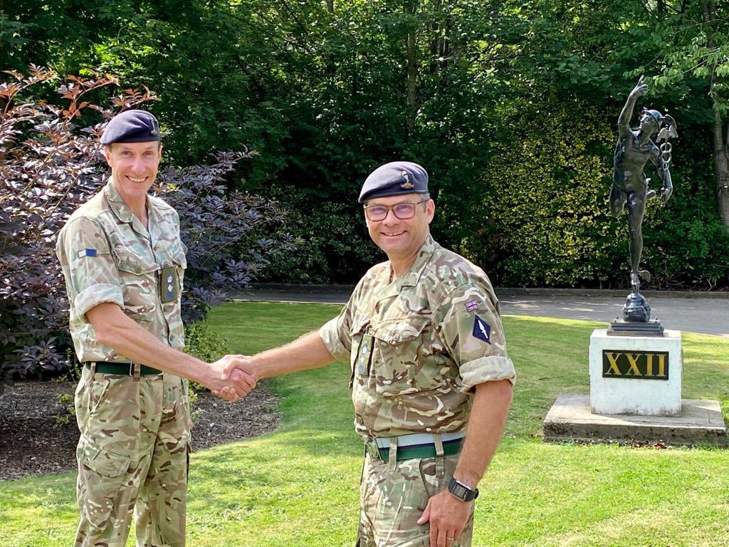 22nd Signal Regiment (@22sigregt) on Twitter photo Lt Col Chris Dixon hands over to Lt Col Lewis Matthews. <a href="/22SigRegt/">22nd Signal Regiment</a> @comd1SigBde <a href="/R_Signals/">Royal Signals</a> Lt Col Chris Dixon hands over to Lt Col Lewis Matthews. <a href="/22SigRegt/">22nd Signal Regiment</a> @comd1SigBde <a href="/R_Signals/">Royal Signals</a>