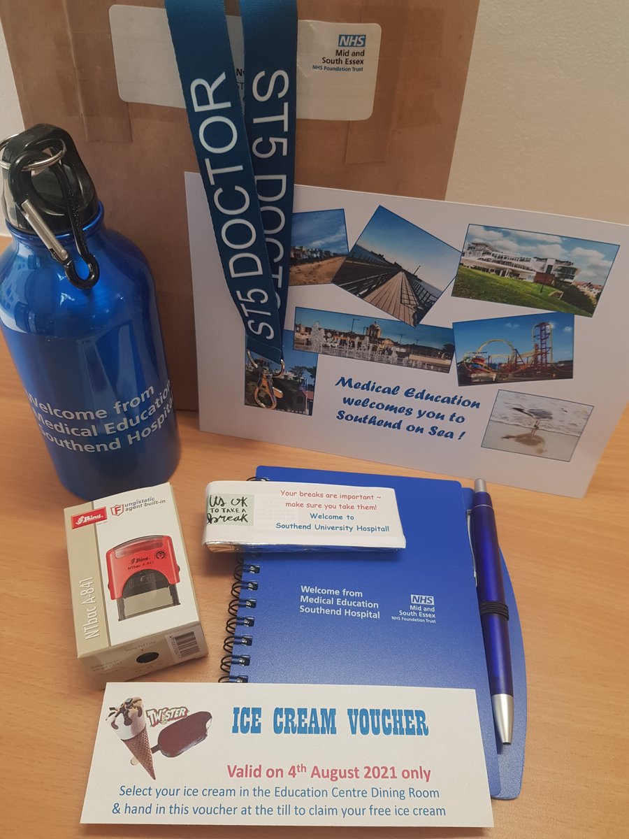 MedEdSouthend's tweet photo. A warm & sunny #welcome at #DoctorsInduction today for all our August new starters. Registration, coffee & pastries, goody bags, lunch & #IceCream in theβοΈ
#Southend #SouthendHospital #MedEd @MedEdSouthend https://t.co/fnv3fKsFT9