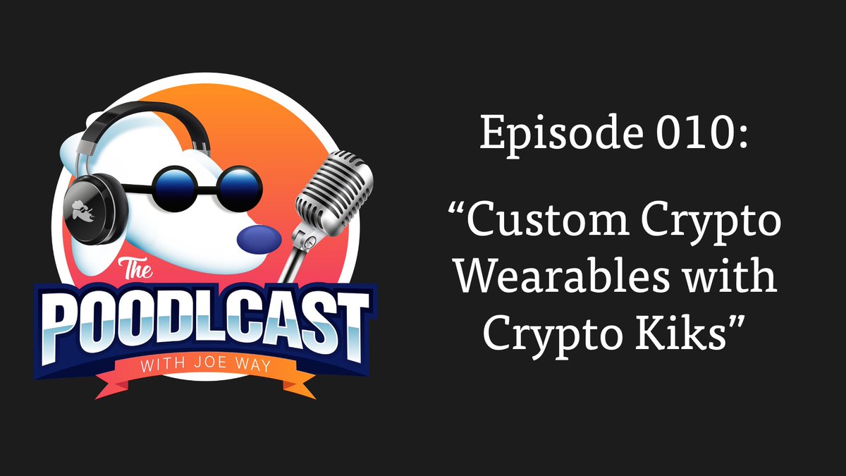 Coming up today at 19:00 UTC on the #poodlcast we'll be chatting with <a href="/CryptoKicks7/">Crypto Shoe NFTs</a> about $POODL custom wearables! #NFT #swoosh #AR #poodlparty #poodlympics #podcast youtube.com/watch?v=f4M1Ru…