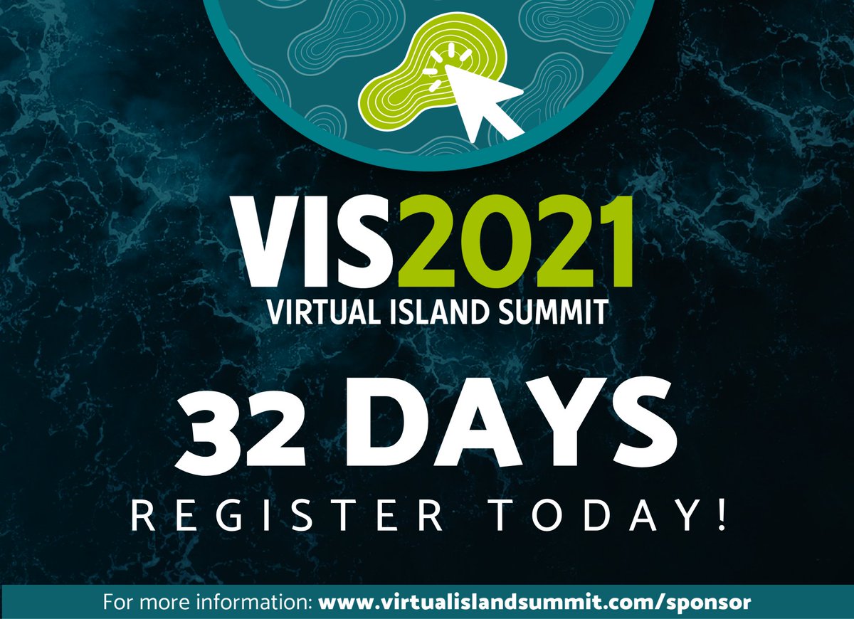 StaceyCampa's tweet photo. 📆. Are you counting down the days? 

🏝 This year’s Virtual Island Summit promises to be better than ever!!

➡️ Registration is free: https://t.co/gtJ6alqU7J

🙌. We look forward to seeing you there!!

#IslandInnovation
#VIS2021
#sustainabledevelopment
#virtualislandsummit https://t.co/jUl7l60u4v