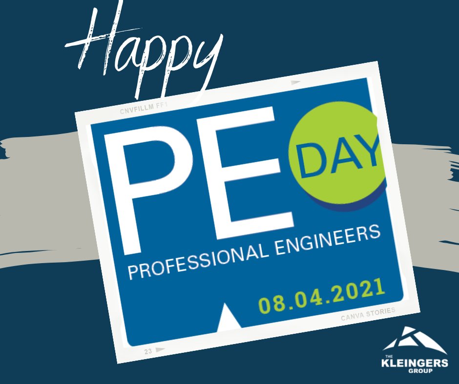 kleingers's tweet photo. Happy #LicensedPEday! Today, #kleingers celebrates the 33 professional engineers who have gone above and beyond to deliver the #Kleingers experience for our clients and communities. https://t.co/xR4RjWokXa