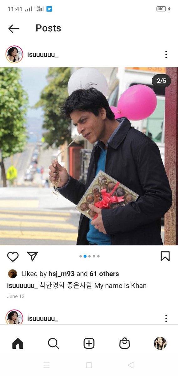 MPD626's tweet photo. Korean actress #HanIsu's IG post🥰🤗
#SRK 👏🙌🙏 https://t.co/IfrlytjRb3