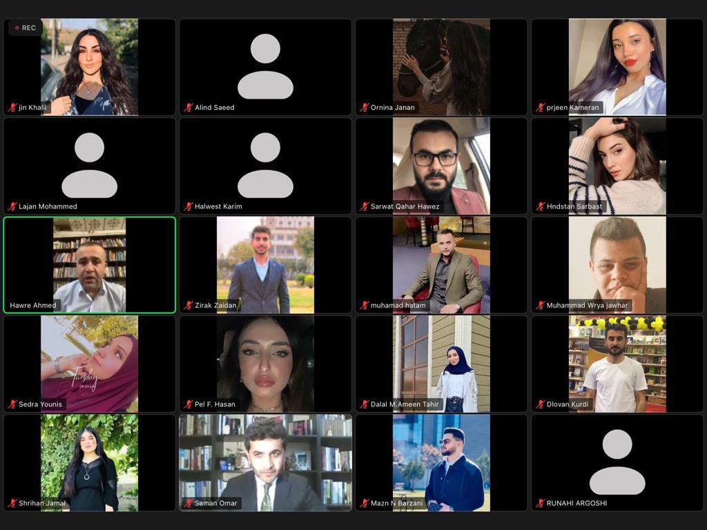 #KCNS
وەرزێ ھاڤین2021کوردستان تالک ژمارە:2
ناونیشان: تاوانى جینۆسایدى یەزییەدییەکان لەبەر ڕۆشنایی یاساى تاوانى نێودەوڵەتیدا
<a href="/hawreah/">Hawre Ahmed</a>:مێڤان       
سپاس بۆ بەشداریا ھەوە، ھیڤی دکن ھەوە 
مفا وەرگرت
<a href="/sedra_younis/">Cidra</a>
<a href="/delalsaatchi/">DelalAkreyi</a> 
@pelbinavi
<a href="/runahi_argoshi/">𝑅𝑢𝑛𝑎ℎ𝑖♔</a>

#KCNS