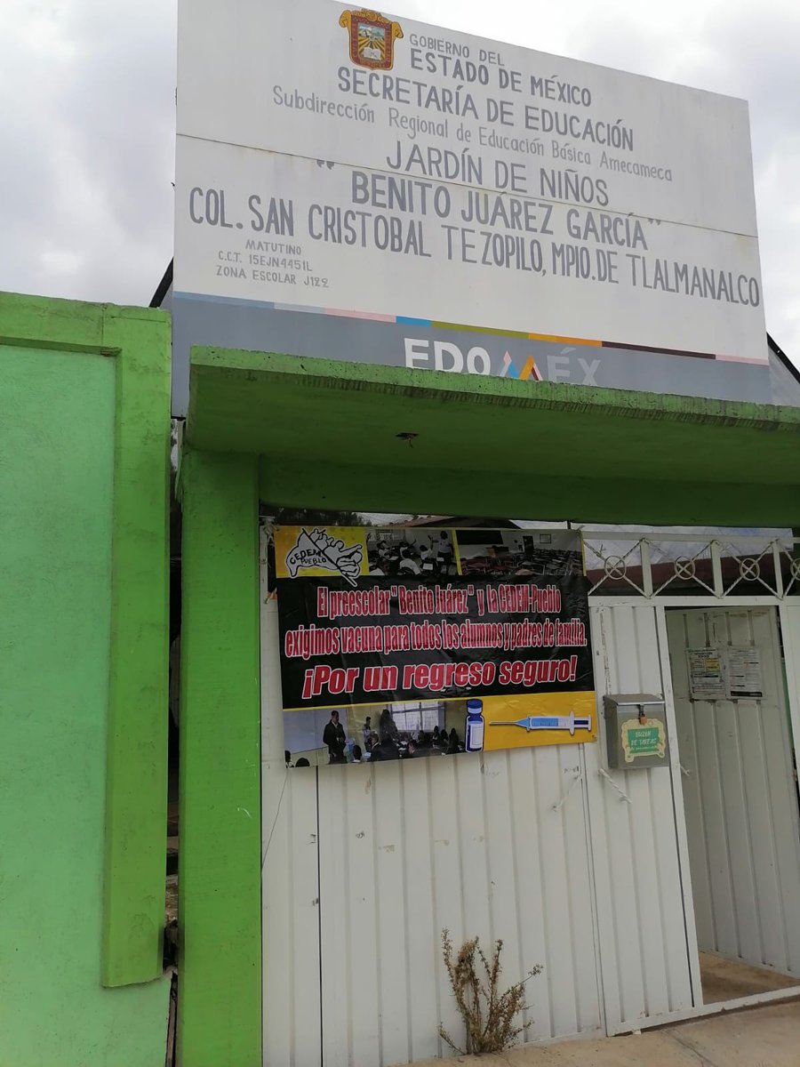 Josef46464149's tweet photo. ntegrantes de la comunidad escolar del JN Benito Juárez García apoyamos un #RegresoSeguroAClases cuando las autoridades del 
@Edomex
 otorguen condiciones optimas para todos los miembros de la comunidad escolar. 
@geramonro05
@SergioGDF
@TinocoGRogelio https://t.co/4AbNd0DaRL